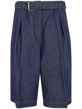 Dries Van Noten Peaches Bis Shorts Denim