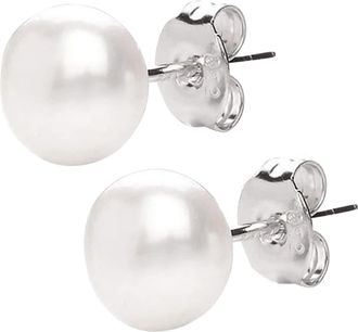Generic Fashion Hot Freshwater Pearl Stud Earrings For Women Womens Ear Jewelry Japanese And Korean Version Bulk for (White, One Size)