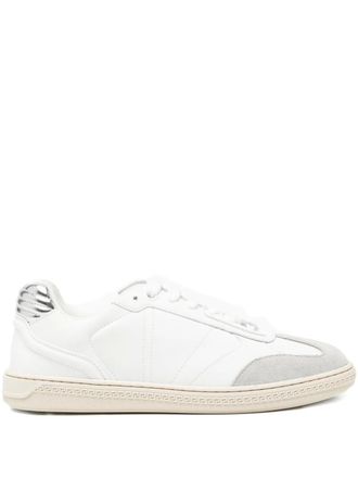 Versace logo-plaque sneakers - women - Calf Leather/Polyester/Thermoplastic Polyurethane (TPU) - 40 - White