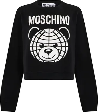 Moschino Donna, Felpe, Nero, L, new