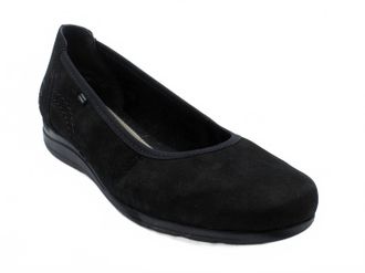 Rieker Womens Semi-Dress Slip On Shoes In Black Suede