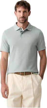 Barbour Polo shirt van katoen - Heren - Polos - Groen - M - Katoen - Tops