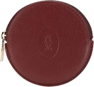 Cartier Pre-owned Wallets, female, Red, Size: ONE SIZE Pre-owned Leather wallets