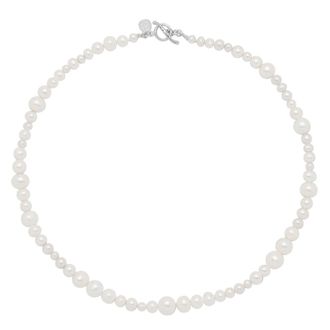 Dower & Hall Mixed White Freshwater Pearl Necklace