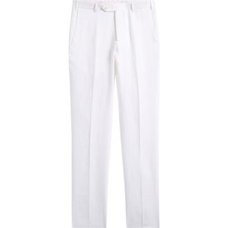 Zanella Parker Linen Pants in White at Nordstrom, Size 35