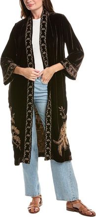 Johnny Was Velvet Kimono Coat