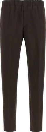 Lardini Broeken, Heren, Bruin, XL, Wol, Drop Broeken
