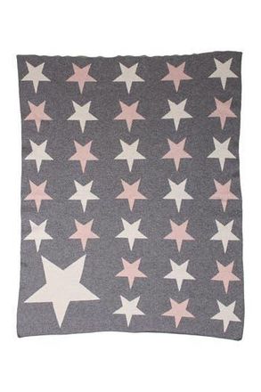 Parkland Collection Twinkle Stars Transitional Light Grey Knitted 32 x 40 Baby Blanket at Nordstrom Rack