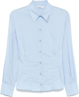 Patrizia Pepe Camicia con dettaglio cerchio - Blu