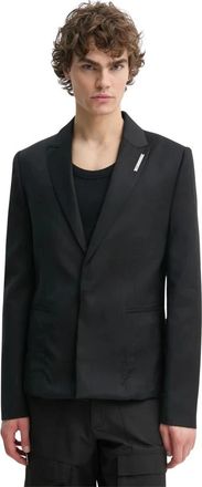 Heliot Emil Wolblazer - Heren - Blazers - Zwart - S - Wol - Jassen