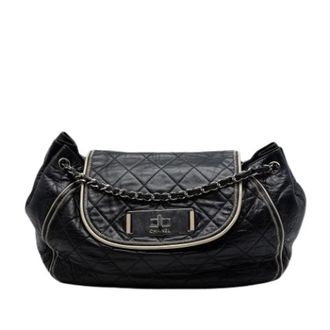 Chanel Pre-owned Classic Flap Schoudertas - Dames - Pre-owned - Zwart - Maat: ONE Size Leer