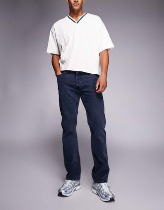Levi's 501 Original - Jeans dritti lavaggio blu nero-Blu navy