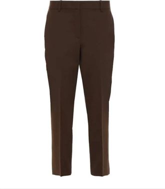 Theory Broek - Dames - Slim Fit Broeken - Bruin - 2XS - Broeken
