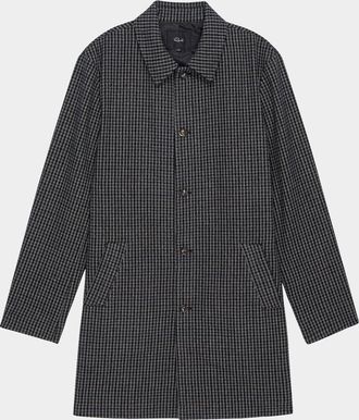 Rails Mens Hockney Check Overcoat