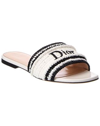 Dior Woven Raffia Sandal