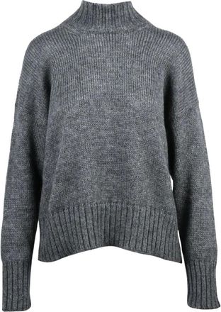Alpha Studio Truien & Vesten, Dames, Grijs, XL, Wol, Turtleneck Sweater