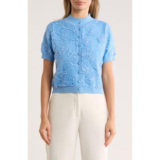 By Design Molly Cardigan in Vista Blue at Nordstrom Rack, Size Large