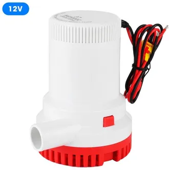 OEM Bomba De Achique Marina De Alta Resistencia De 2000 Gph Con Eje De Acero Inoxidable, Sumergible Y De Bajo Consumo Para Barcos, Piscinas, Spas, 12 V
