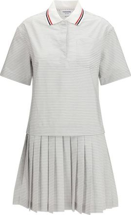 Thom Browne Abito Polo in Cotone - - Dresses - Donna - Grigio - M
