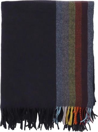 Paul Smith Cashmere Blend Stripe Blanket - Heren - Wintersjaals - Veelkleurig - ONE Size - Wol - Accessoires
