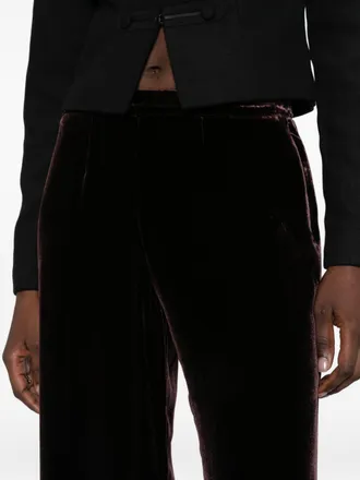 Forte_Forte Velvet Trousers - Burgundy