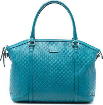 Gucci Borsa a tracolla Microguccissima Dome grande 2016-2025 - Blu