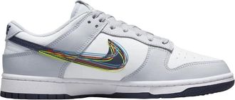 Nike Nike Dunk Low 3D Swoosh Trainers Mens Trainers DV6482-100, White, 6.5 UK