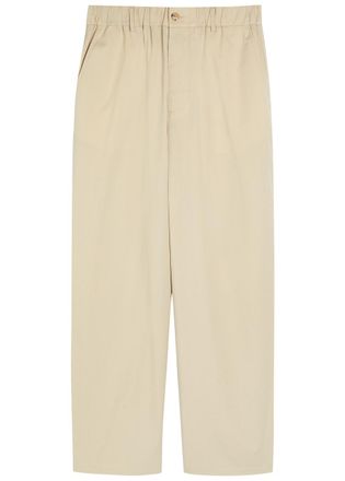 Frame Denim Straight-leg Cotton Trousers - Beige - XL