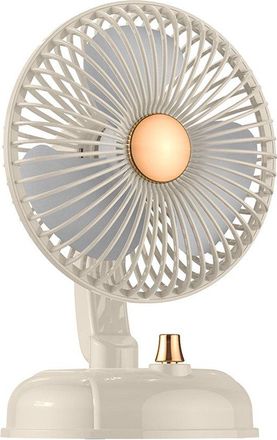 No Brand Ventilador De Sobremesa Oscilante De Metal Estilo Retro, Inclinaci&oacute;n Ajustable, Cuatro Velocidades, Funcionamiento Silencioso, Ideal Para Dormitorios,