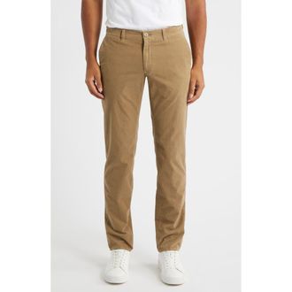 Brax Fabio Flat Front Stretch Corduroy Pants in Camel at Nordstrom Rack, Size 36 X 32