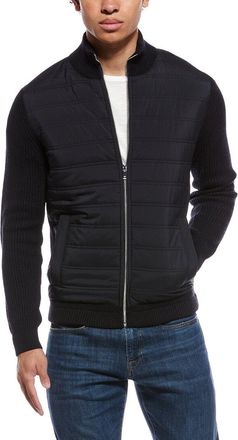 Reiss Trainer Quilted Hybrid Wool-Blend Jacket