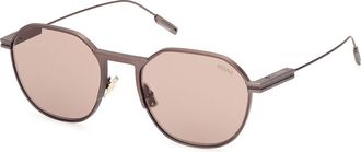 Ermenegildo Zegna EZ0234 38J Mens Sunglasses Gold Size 55