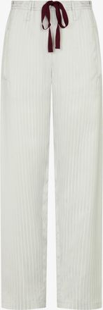 Serena Bute Satin Stripe Utility Jogger - Silver