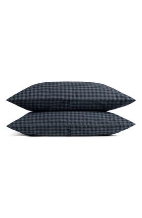 Parachute Brushed Cotton Pillowcase Set in Dusk Check at Nordstrom, Size King