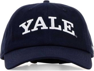 Sporty & Rich Navy Blue Cotton Yale Baseball Cap