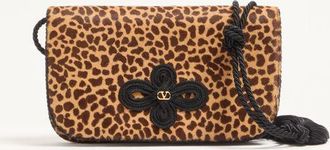 Valentino Garavani Mini Borsa A Spalla Sans Fin In Vitello Effetto Cavallino Animalier Donna ANIMALIER UNI