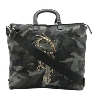 Prada Pre-owned Tote Bags, female, Multicolor, Size: ONE SIZE Pre-owned Dragon Camouflage Nylon 2way Tote Bag