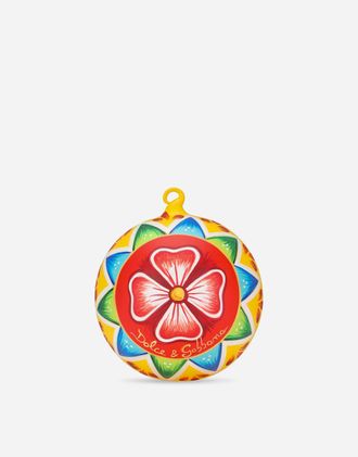 Dolce & Gabbana Decorative Glass Ball - Holiday Decoration Multicolor Onesize