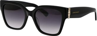 Longchamp Stijlvolle zonnebril Lo 732S - Dames - Zonnebrillen - Zwart - 55 MM - Accessoires