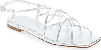 Aeyde Anisa Sandal in Silver at Nordstrom, Size 40.5