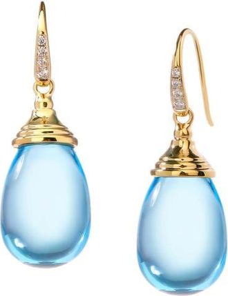 Syna Origin Small Drop Earrings in Blue Topaz at Nordstrom