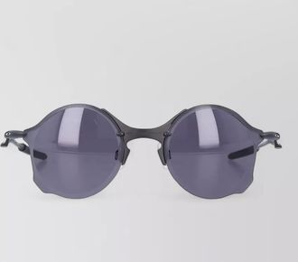 Oakley tailend ti round metal sunglasses dark lenses