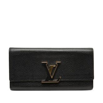 Louis Vuitton Pre-owned Wallets, female, Black, Size: ONE SIZE Pre-owned Long Wallet