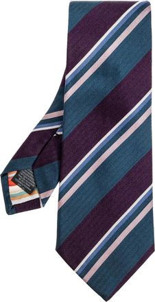 Paul Smith Gestreepte stropdas - Blauw