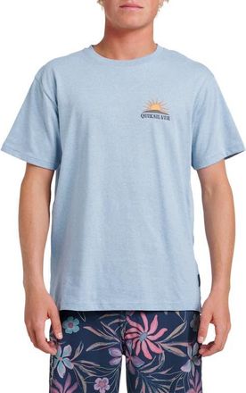 Quiksilver Dawn Patrol Graphic T-Shirt in Ashley Blue Heather at Nordstrom, Size Xx-Large