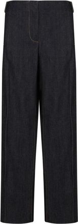Tory Burch Selvedge Jeans - Dames - Straight fit broeken - Zwart - 2XS - Katoen - Broeken