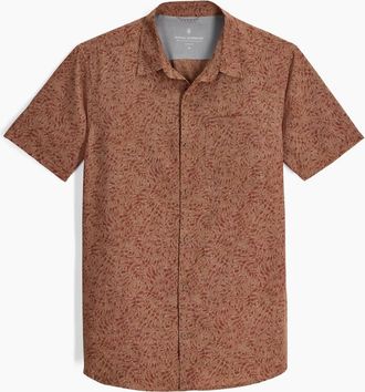 Royal Robbins Mens Amp Lite Shirt In Mahogany Frond Pt