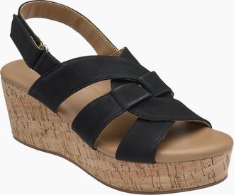 Lotus Womens Thora Womens Wedge Sandals - Black - Size: 7