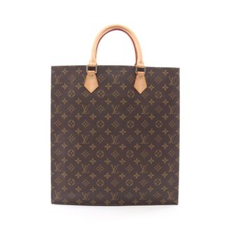 Louis Vuitton Brown Coated Canvas Leather Handbag Tote Bag (Pre-Owned)