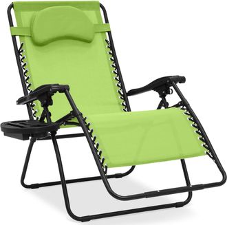 Best Choice Products Oversized Zero Gravity Chair, Folding Outdoor Patio Lounge Recliner w/ Cup Holder